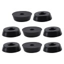 uxcell ゴム足 バンパーアンプ スピーカーカッティングボードレッグパッド D18x15xH5mm 8個入り