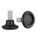 uxcell 家具レベラー レベリング足 調節可能な高さ13mm~18mm M8x14mm ネジ付き 4個入り