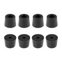 uxcell ラバー家具パッド 脚滑り止めバンパー 19mm(D)×15mm(H) 8個