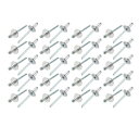 uxcell ブラインドリベット 5056アルミ製 シルバートーン 5mm x 10mm x 14mm 40個入り