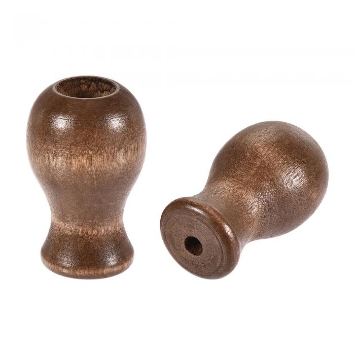 uxcell ウッドコードタッセル 4 mm 9 mm穴径 ハンギングドロッププルエンド ウィンドウローラーブライ..