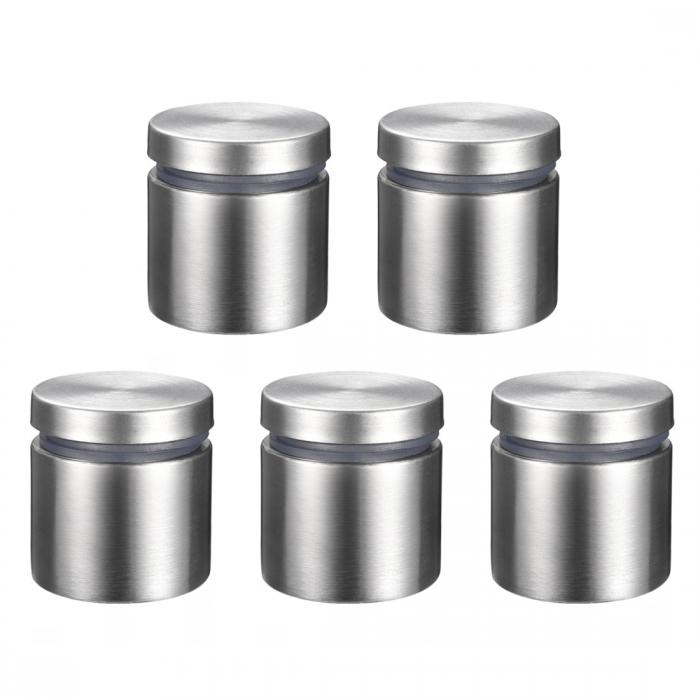 uxcell スタンドオフ ネジ 壁マウント 表示板ホルダー アクリルグラスネイル サイズ25x25 mm 5個入