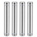 uxcell スタンドオフ ネジ 壁マウント 表示板ホルダー アクリルガラスネイル サイズ12x74 mm 4個入