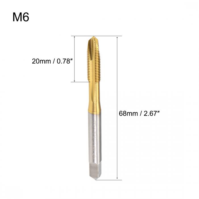 uxcell ޥ󥿥å HSSå ˥ץ졼 M6å 0.75ԥå 3ե롼