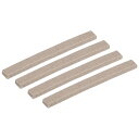 uxcell 粘着フェルトテープ セルフスティックフェルト 家具ストリップロール 150 x 12 mm ベージュ 4個