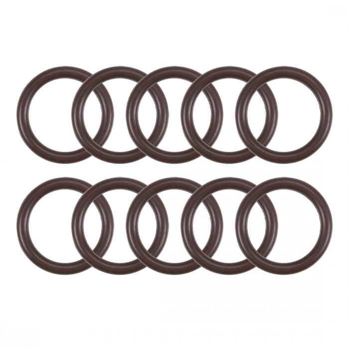 uxcell フッ素ゴム製Oリング 16mm外径 12mm内径 2mm幅 メトリックFKMシーリングガスケット 10パック