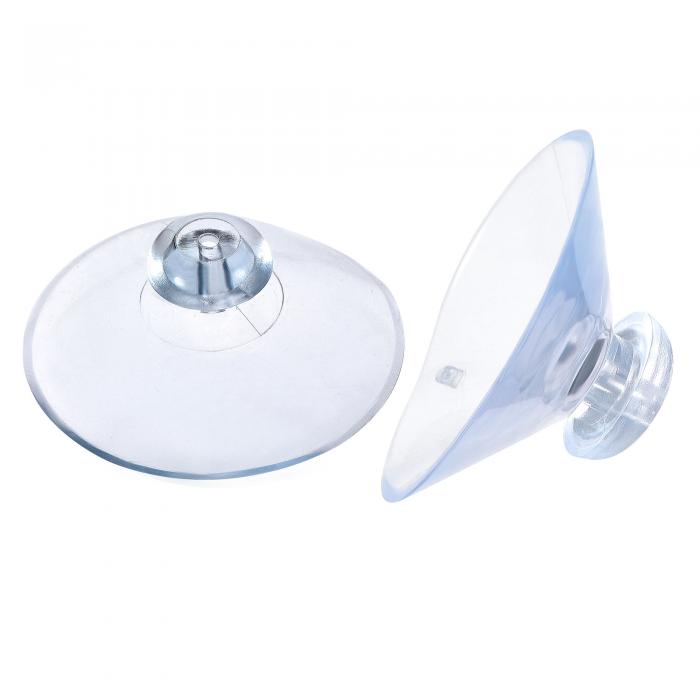 uxcell フックなしのサクションカップ 直径45 mm ホームキッチンバスルーム用 ウォールハンガー 透明PVC 20個入り