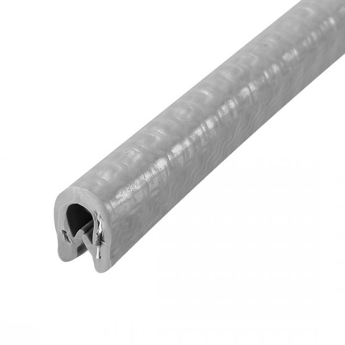 uxcell エッジトリムUシール PVC製 グレー エッジトリムブラックU押し出し PVCプラスチックエッジプロテクター 0.3-1.5mmグリップ範囲 1 m長さ