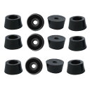 uxcell ゴム製足バンパー ゴム 足 バンパー バッファ キャビネット レッグ パッド 金属ワッシャー付き D25x21xH13.0mm 12個入り