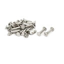 uxcell ネジポスト ベルトバックル バインディングボルト レザーファスナー 適用穴径5 mm メスM5x18 mm 20セット