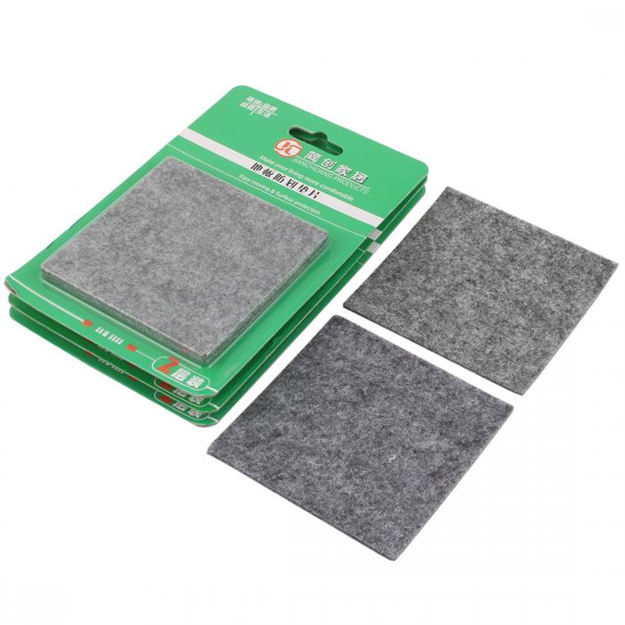 uxcell 家具保護パッド 家具 フェルト 足 滑り止め 接着 パッド フロア保護 グレイ 85mmx85mm 8個入り