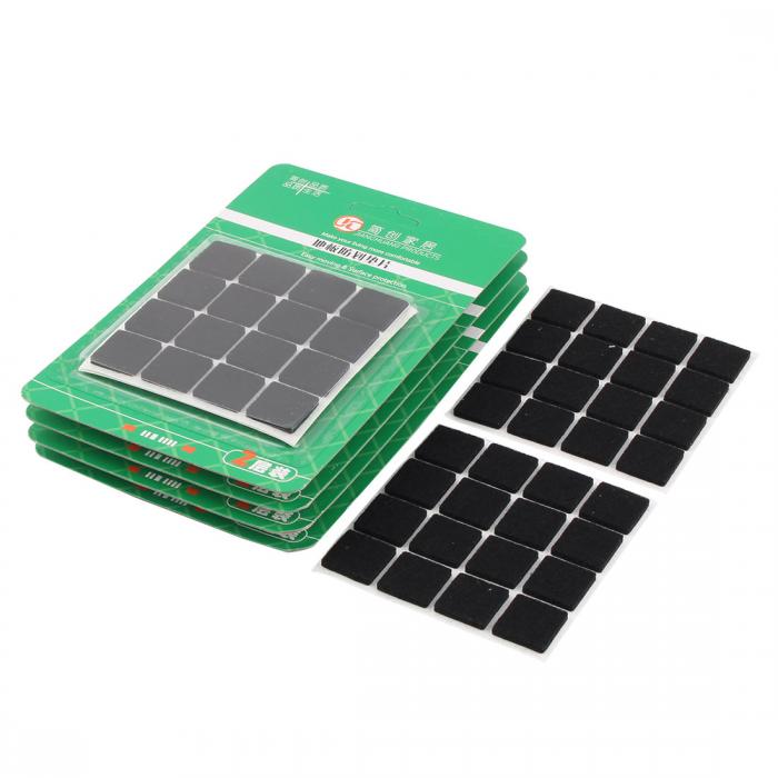 uxcell 家具保護パッド 家具 フェルト 足 滑り止め 接着 パッド フロア保護 グレイ 18mmx18mm 160個入り