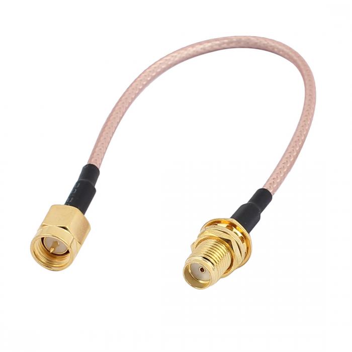 uxcell RG316 SMAメス-オスケーブル WLAN Wifi アンテナコネクタ 合金アダプター(4)