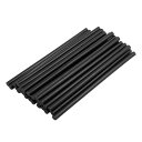 uxcell はんだごて ホットグルースティック ホットメルト接着スティック グルーガンスティック 7x168mm ブラック 30個入