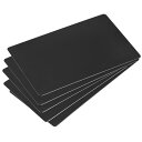 uxcell ブランクメタルカード メッキ 201ステンレス鋼板 80x50x0.4 mm ダークグレー 5個入り