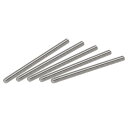 uxcell フルスレッドロッド 304ステンレス鋼 右ねじ M4-0.7ねじピッチ M4 x 70 mm 5個(4)