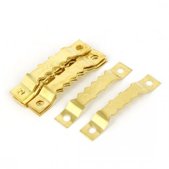 uxcell 額縁ハンガー 鋸歯ハンガー のこぎりハンガー 厚さ0.7mm 10個入り