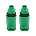 uxcell 蛇口タップクイックコネクタ 12.7mm 19mmサイズ 8/12 mm外径 ねじホース パイプアダプター継手 2個入り