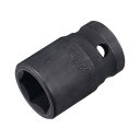 uxcell 17mm 6ポイントインパクトソケット 12.5mmドライブ CR-Vスチール 全長38mm メトリックサイズ