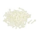 uxcell プラスヘッドネジ M3 x 15mm ナイロン クロスヘッドネジ なべ頭ネジ 100個入り