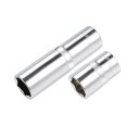 uxcell 12.7mmドライブ 17mm 6ポイントソケットシャロー ディープセットCr-Vスチール 2個