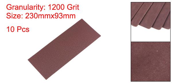 uxcell 1200グリットサンドペーパー 230 mmx93 mm 酸化アルミニウムサンディングシ...