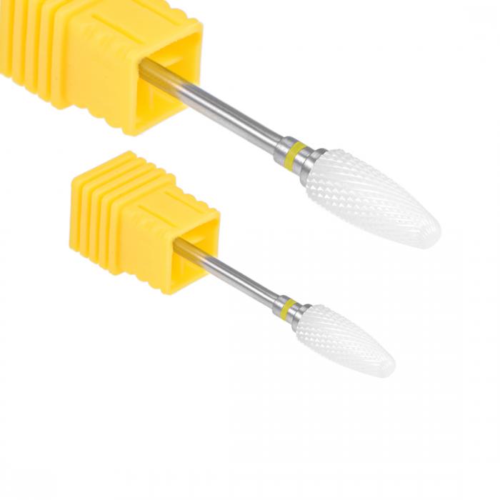 uxcell セラミックネイルドリルビット 2.2 mm 電気 ネイルズファイルビット LL08-2個