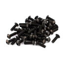 uxcell 六角穴ねじ ボタンヘッド 機械ボルト 合金鋼 ブラック M4x 12mm 50個入り(3)