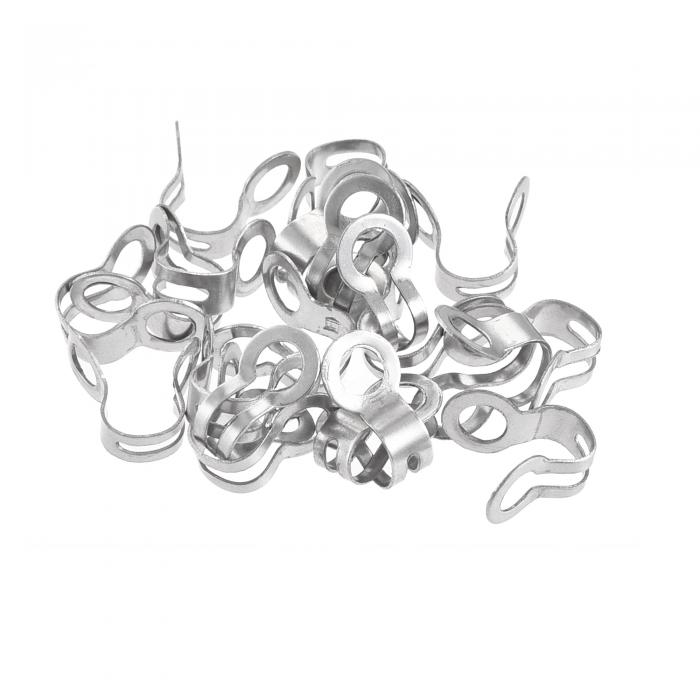 uxcell ボールチェーンコネクター ステンレス鋼 ループ接続 2 mm 2.4 mmダブルリングスタイルリンク 20個