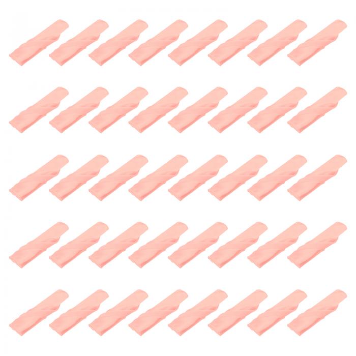 uxcell 40枚 ピーチサテンテーブルナプ キン ポリエステル製 スクエア型 明るいテーブルナプ キン ファ..