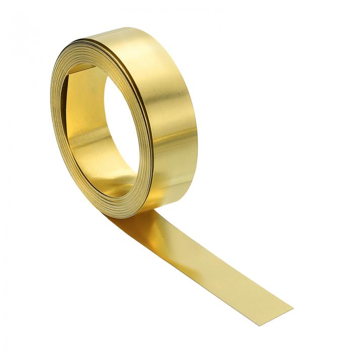 uxcell 真鍮シートロール 0.3 x 10 x 3000mm(TxWxL) 金属フラッシング真鍮箔ロール クラフト 電気DIYプ..