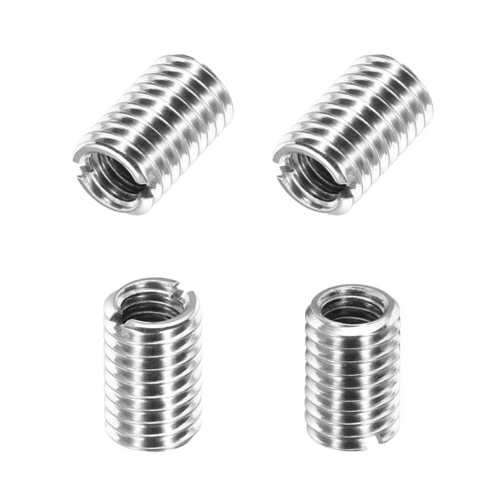 uxcell 4Pcs 12mm 316ステンレス鋼縮小ナット M8x1.25メスからM6x1オス