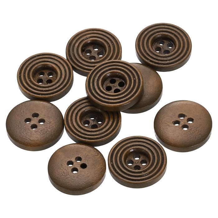 uxcell 10個28L DIYボタン11/16