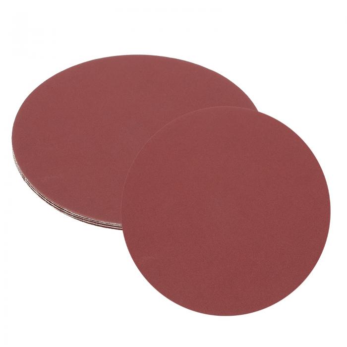 uxcell 5個 10インチ サンディングディスク、180グリット アルミニウムオキサイド フックアンドループ ..