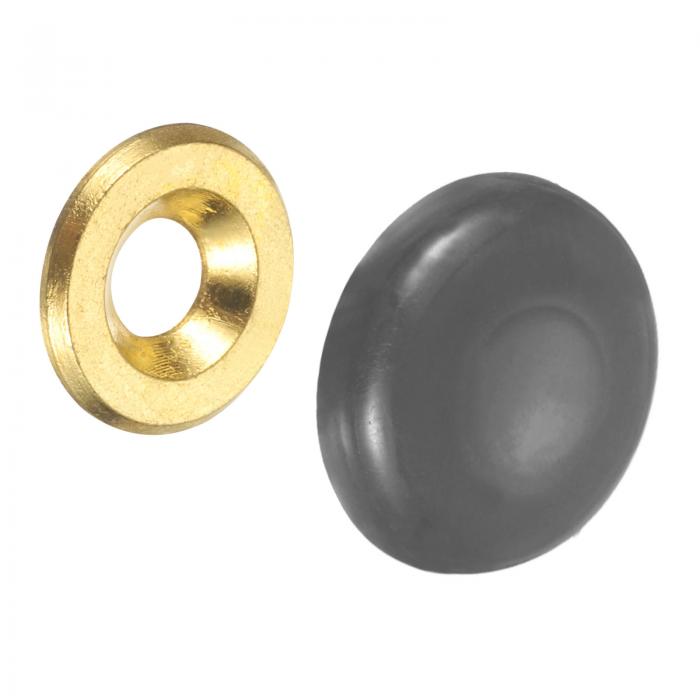 uxcell 14個16.8mm装飾キャップカバーネイル 亜鉛合金スクリューカバーキャップミラー固定スクリュー ..