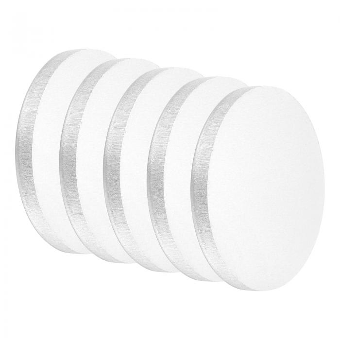 uxcell 5個のアルミディスク 直径2インチ（50mm） 厚さ0.24インチ（6mm） 1060アルミニウムサークルプ..