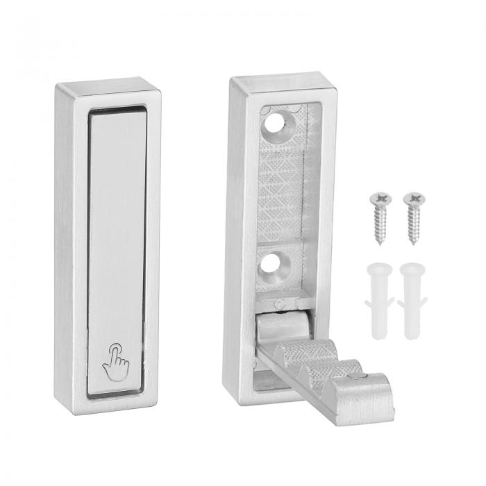 uxcell 2個折りたたみコートフック、2.76インチのヘビーデューティー折りたたみ壁フック長方形壁掛けタオルフックスペースセービングバスルームキッチン玄関ク...