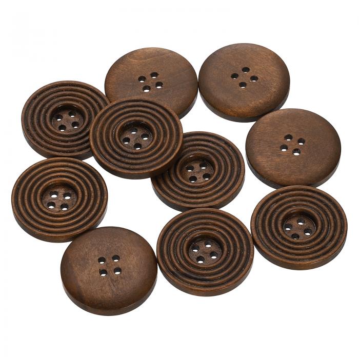 uxcell 10個48L DIYボタン1-3/16