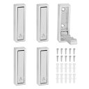 uxcell 5個折りたたみコートフック、2.76インチのヘビーデューティー折りたたみ可能な壁フック長方形壁掛けタオルフックスペース節約バスルームキッチン玄関ク...