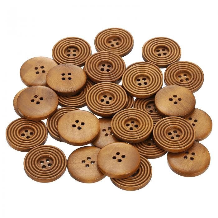 uxcell 30個 44L DIYボタン 1-1/8