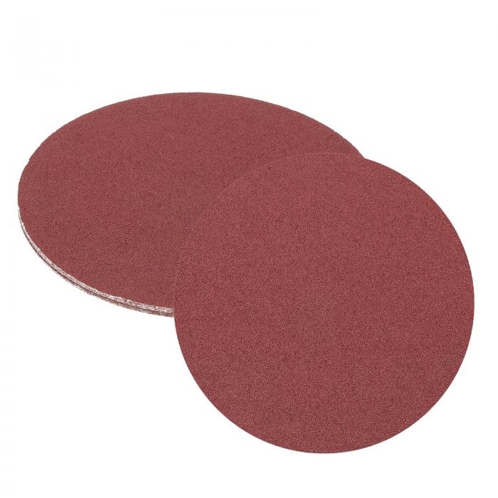 uxcell 10個 10インチ サンディングディスク、40グリット アルミニウムオキサイド フックアンドループ ..