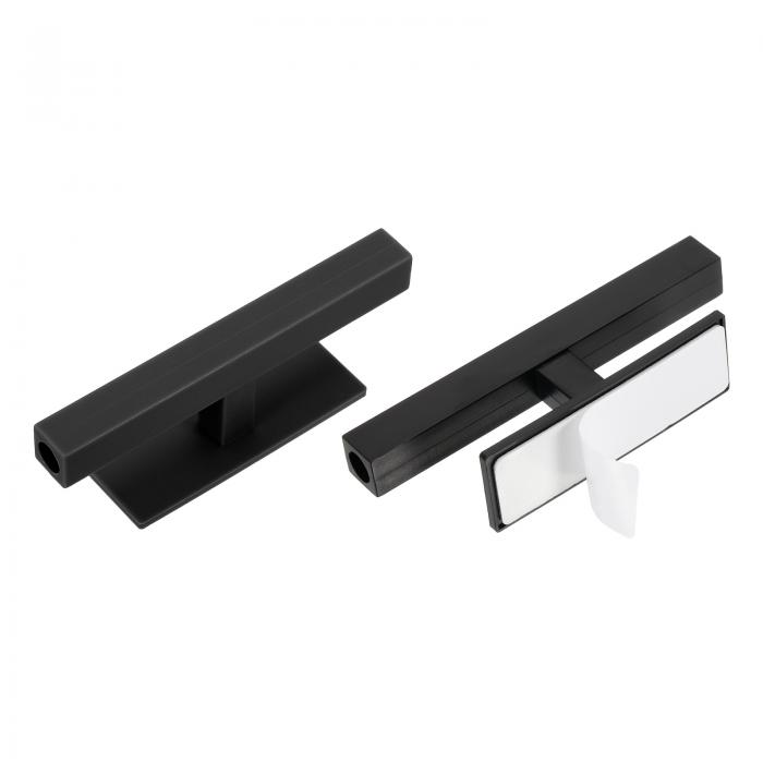 uxcell 2パックのセルフスティックプッシュプルヘルパー 4インチのプラスチック製粘着キャビネットハン..