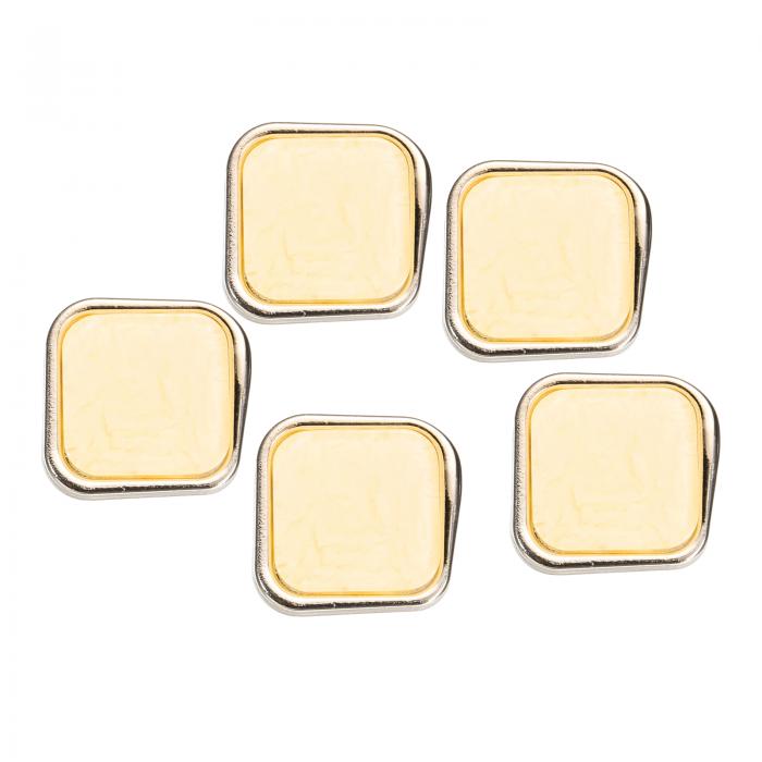 uxcell 5個40L金ホワイトフェイクパールボタン25mm 1