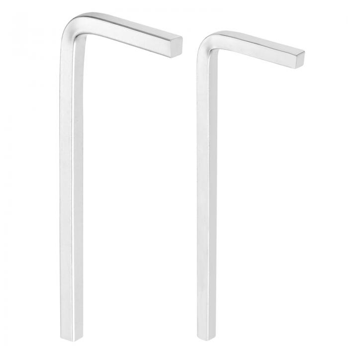 uxcell 2個 L字型スクエアヘッドレンチ 3/4mm 炭素鋼 Lキー 4点 メトリックボルトレンチ 修理ツール 基本的な家庭用修理DIYプロジェクトおよび一般的な用途