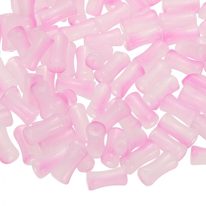 uxcell 100個のガラスチューブビーズ、6x12mmのシリンダールーズビーズ、ブレスレット宝石メイキングDI..