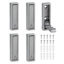 uxcell 5個折りたたみコートフック、2.76インチのヘビーデューティー折りたたみ式壁フック長方形壁掛けタオルフックスペース節約バスルームキッチン玄関クロー...