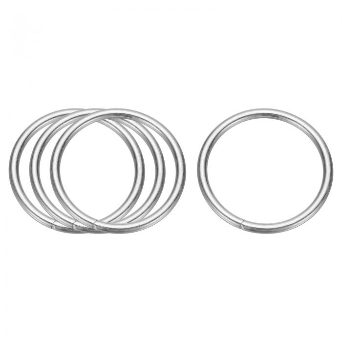 uxcell クラフト用メタルフープ4個 1.4インチドリームキャッチャーリングフローラルマクラメフープ ウ..