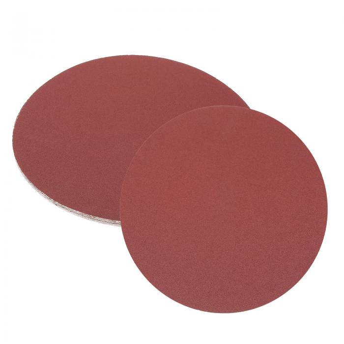 uxcell 12個 10インチ PSAサンディングディスク、120グリット アルミニウムオキサイド 自己粘着 スティ..