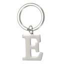 PATIKIL イニシャルレターキーチェーン キーチェーンDIYペンダントキーリングバッグバックパックデコレーションA-Zアルファベットキーリングメンズレディース財布ハンドバッグ用 シルバー(Eレター)