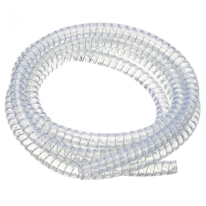 PATIKIL 5/8インチIDワイヤー補強ホース10フィート PVCビニール吸引チューブ 高圧化学耐性 螺旋スチー..